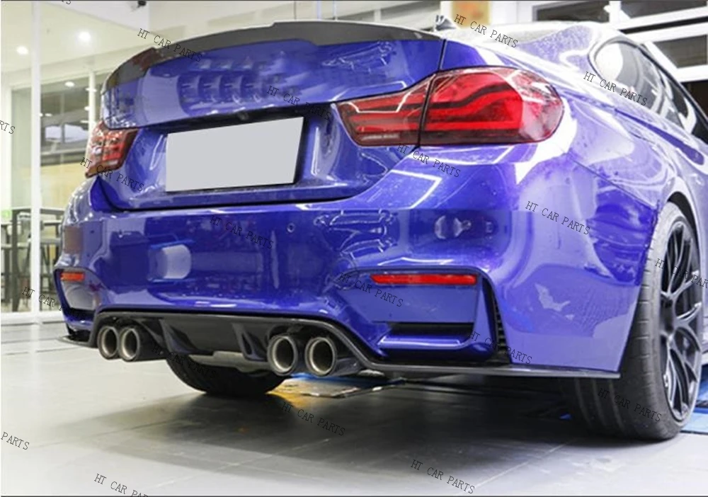 

3x Car Rear Bumper Lip Diffuser Spoiler Side Splitters Apron Flaps For BMW F80 M3 F82 M4 2015-2020 Chassis Spoiler Deflector