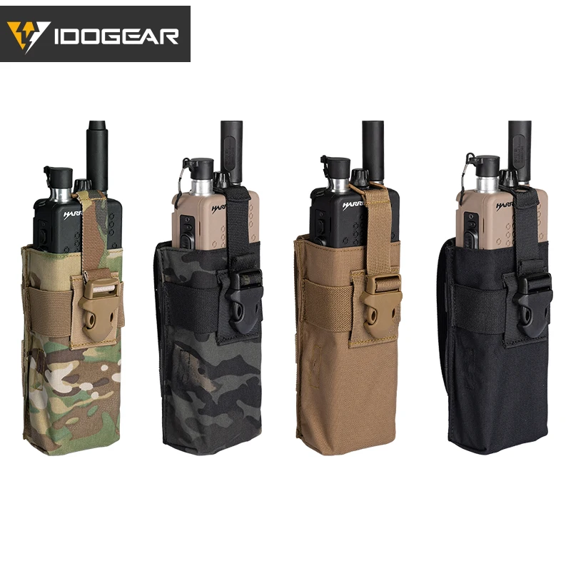Pochette Radio Tactique IDOGEAR - Support Talkie-Walkie MOLLE - MBITR 148/152 - Neuve