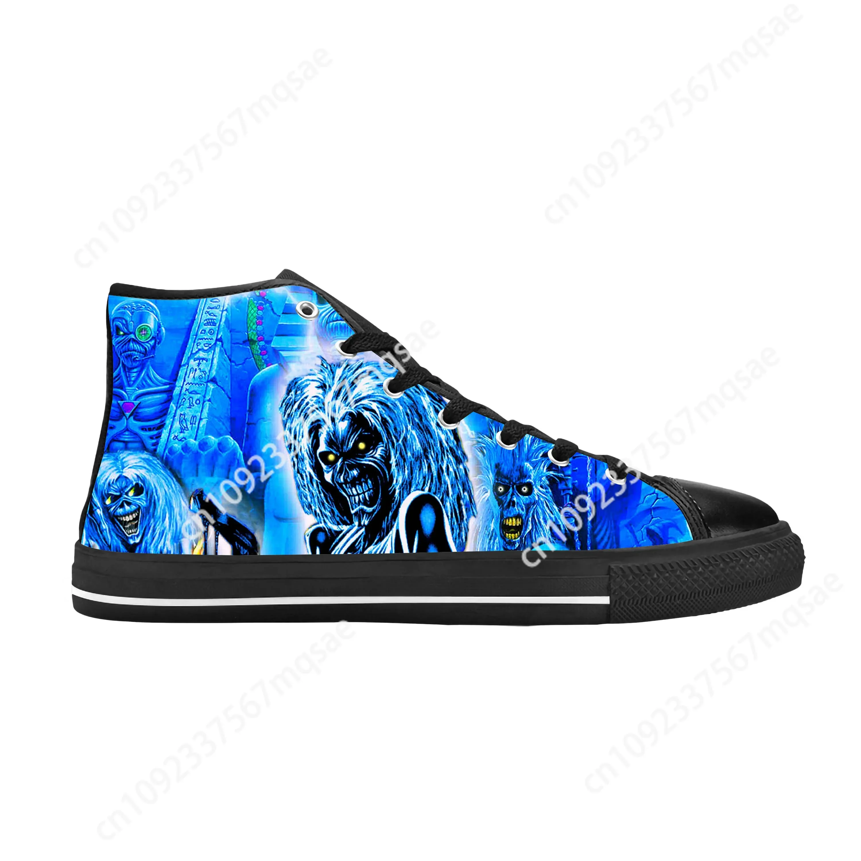 Maidens Heavy Metal Rock Band Singer Music Iron Casual Cloth Shoes High Top Comfortable Breathable Custom Men Women Sneakers 2