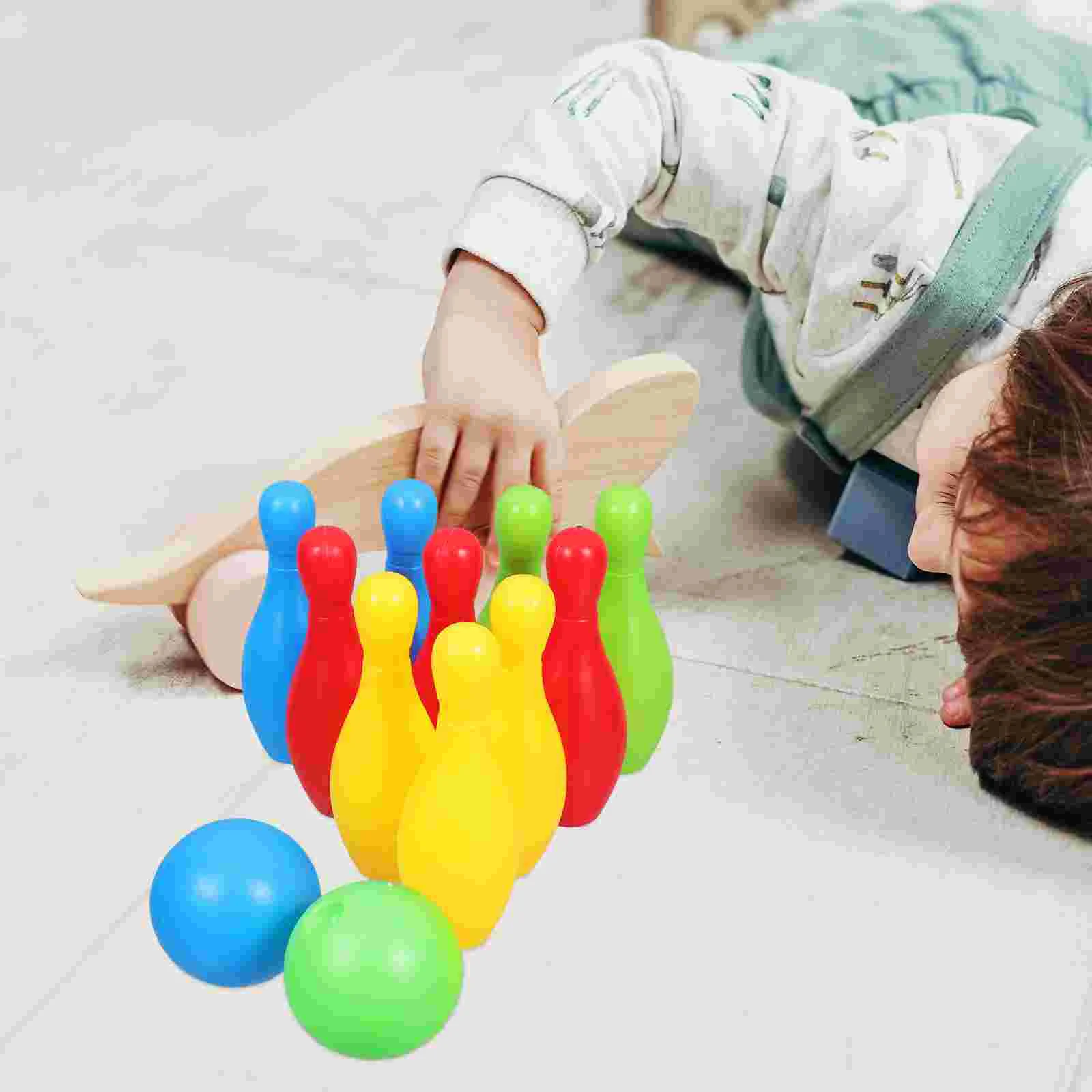 1 Set Kids Bowling Toy Educational Bowling For Kids Indoor Toddler Set Toy Games Plastic Toys Game Entertainment