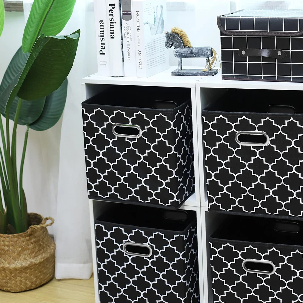 11inch Multi-functional Folding Wardrobe Practical Clothes Storage Basket Fabric Storage Bins Foldable Clothes Drawer Organizer 5