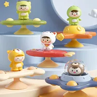 Baby Soothe Toy Cartoon Airplane Soothe Baby Artifact Baby Bath Fun Sucker Spinner Early Education Table Games 1