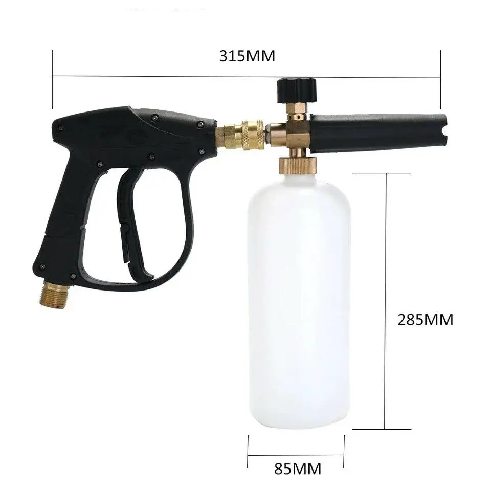 High Pressure Washer PA Foam Pot 1/4" Quick Plug Universal Spray Gun Household Snow Foam Cannon Nozzle Car Washing Water Gun 3