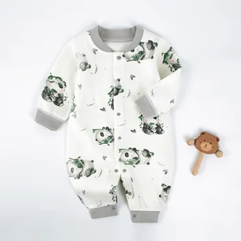 ملابس الفتيات 2025 ملابس الطفل المتسكعون الوليد رومبير الخريف بذلة للأطفال الرضع داخلية وقطعة واحدة الصبي 2