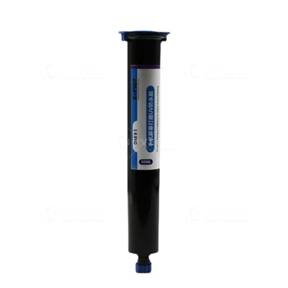 Refox Phone Screen Polishing UV Waterproof Glue Border Gap Sealant for iPhone Samsung Watch Screen Peelable UV Lamp Curing Glue