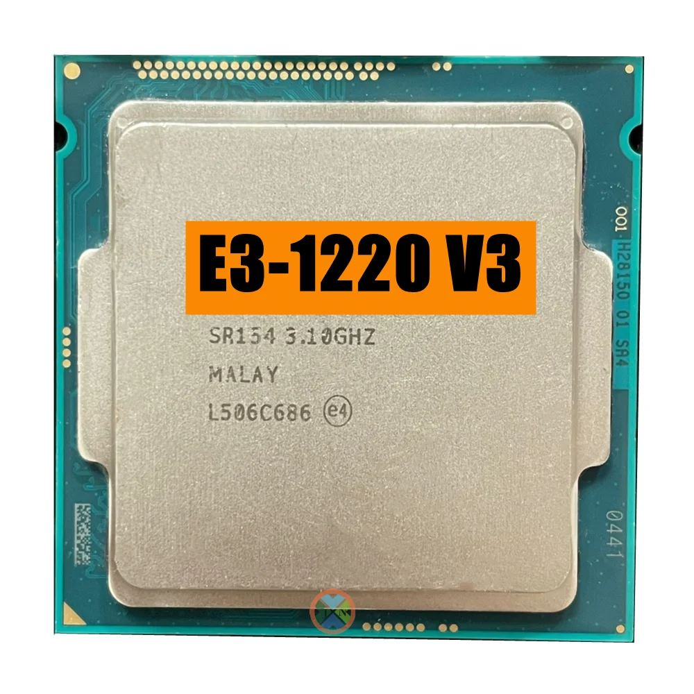 Xeon E3-1220 V3 E3 1220 V3 E3 1220 V3 3.1 Ghz Processore Cpu Quad-Core Quad-Thread 80W Lga 1150