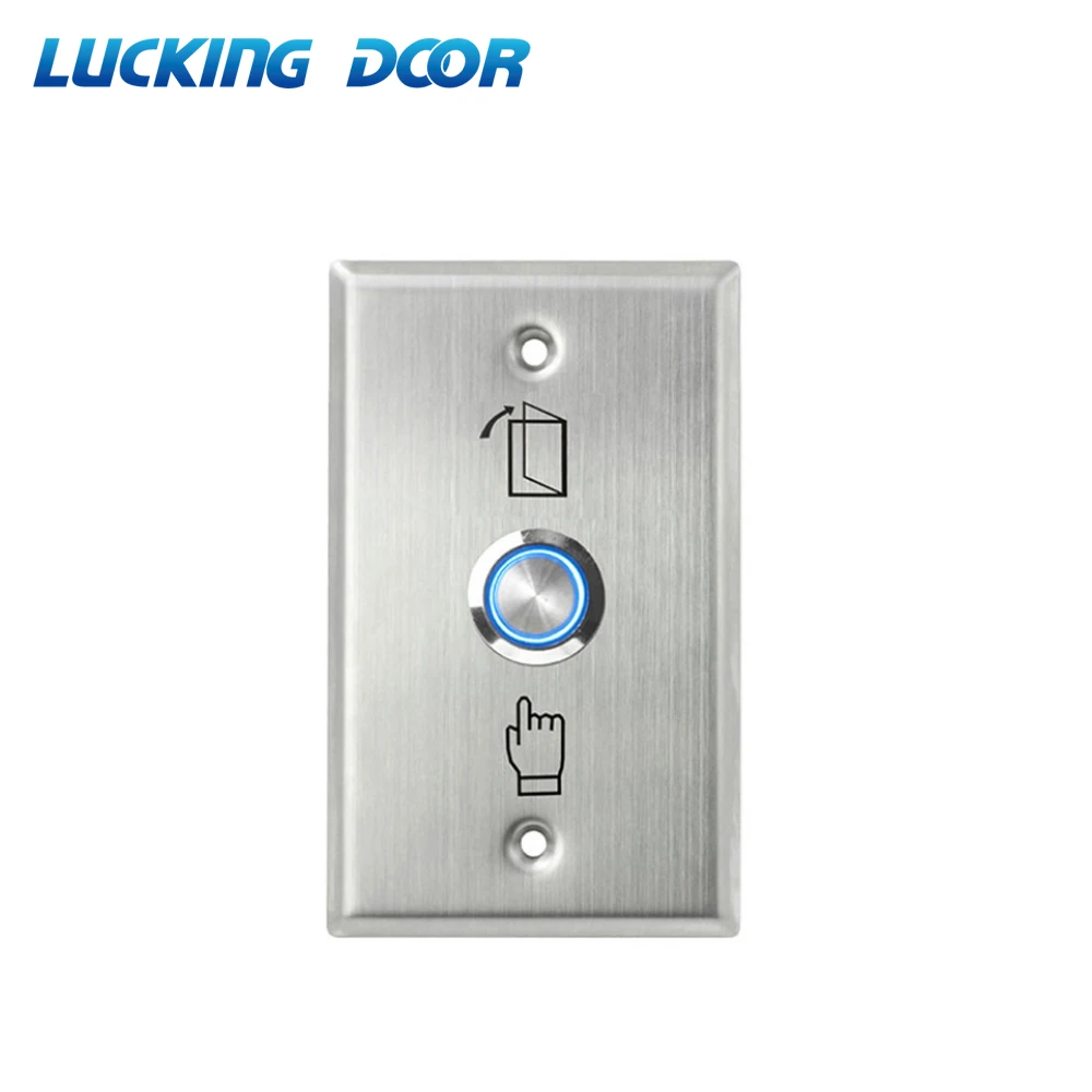 

Backlight Stainless Steel Exit Button Push Switch Door Sensor Opener Release for Magnetic Lock Access Control S70L