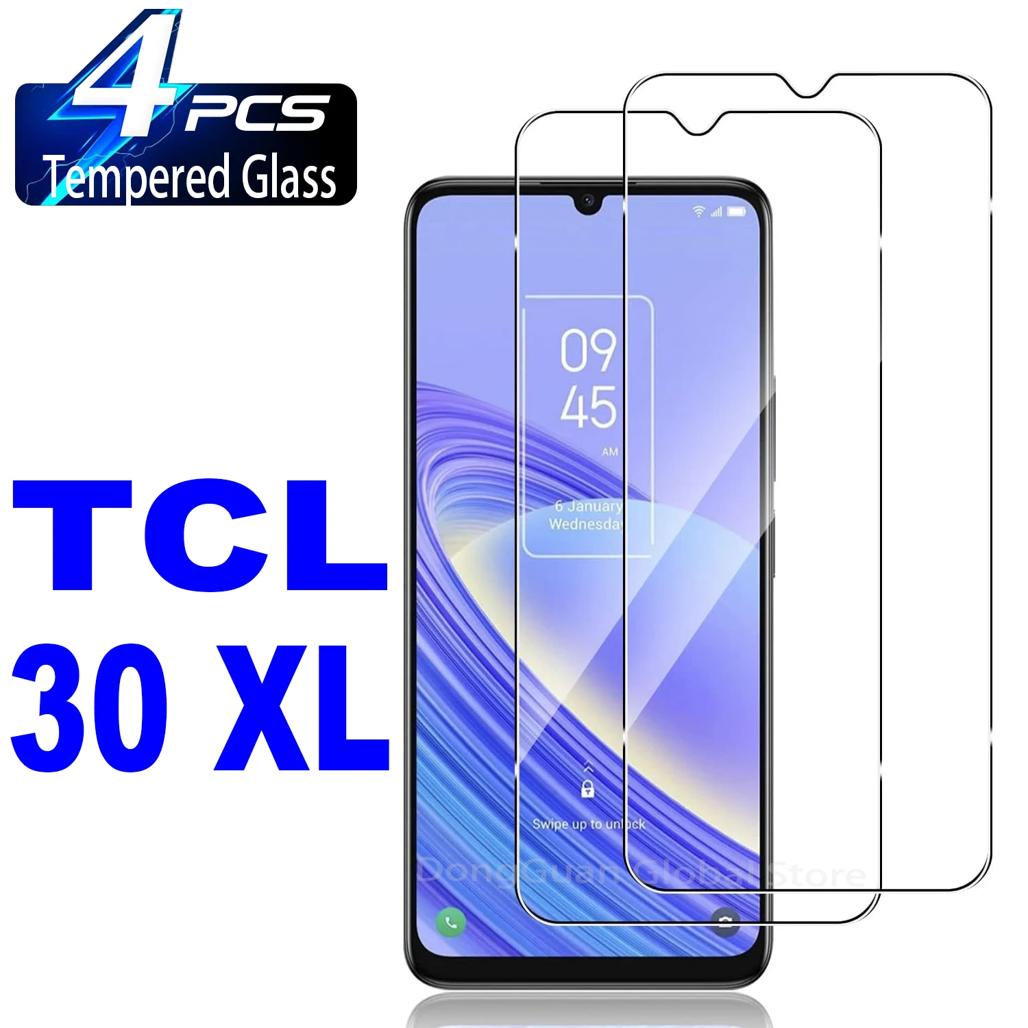 2/4 шт., закаленное стекло для TCL 30 XL чехол mypads acura акура 2 для tcl 30 tcl 30 5g tcl 30 plus задняя панель накладка бампер