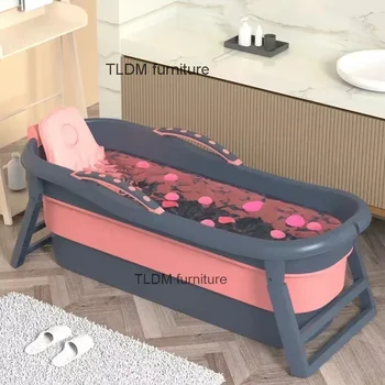 모던 플라스틱 접이식 욕조, 성인 반신 목욕 대야, 가정용 얼음 및 온수 욕조, 휴대용 욕조, 겨울 스파 목욕 인공물