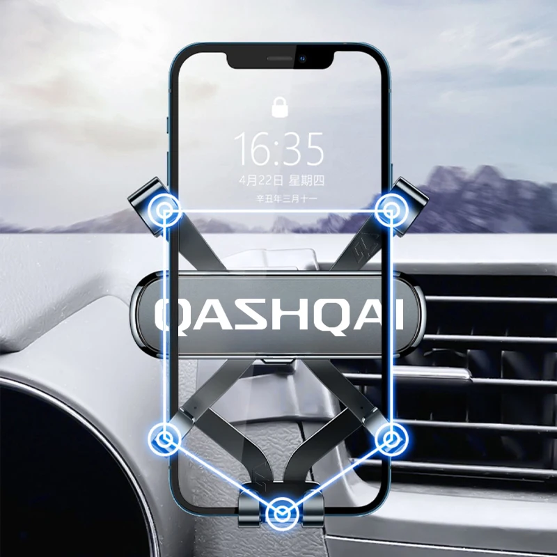 Car Mobile Phone Holder For Nissan Qashqai 2008-2015 Adjustable Special Mobile Phone Holder GPS Base Mount Stand Accessories