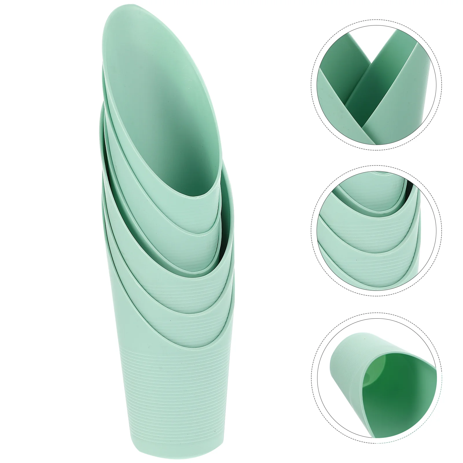 6 Pcs Soil Scoops for Garden Barrel Kids Hand Scoopers Tool Spade Green Plastic