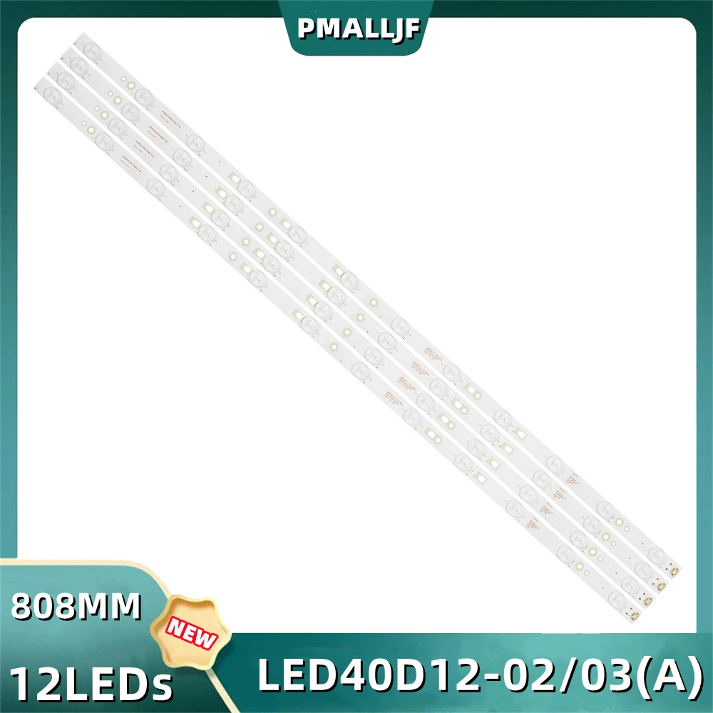 Conjunto Tira Conduzida Led40d1202a Led40d12-03 um 30340012205 Le40d8810 Led40f1100c Le40a7100l 40a5m Le40b3000w Jvc Lt40c550 Peças