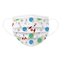 Print Children'S Mask Disposable Face Mask Industrial 3 Ply Ear Loop 10pc Cubre Bocas Desechables Disposable Mouths Covers 1