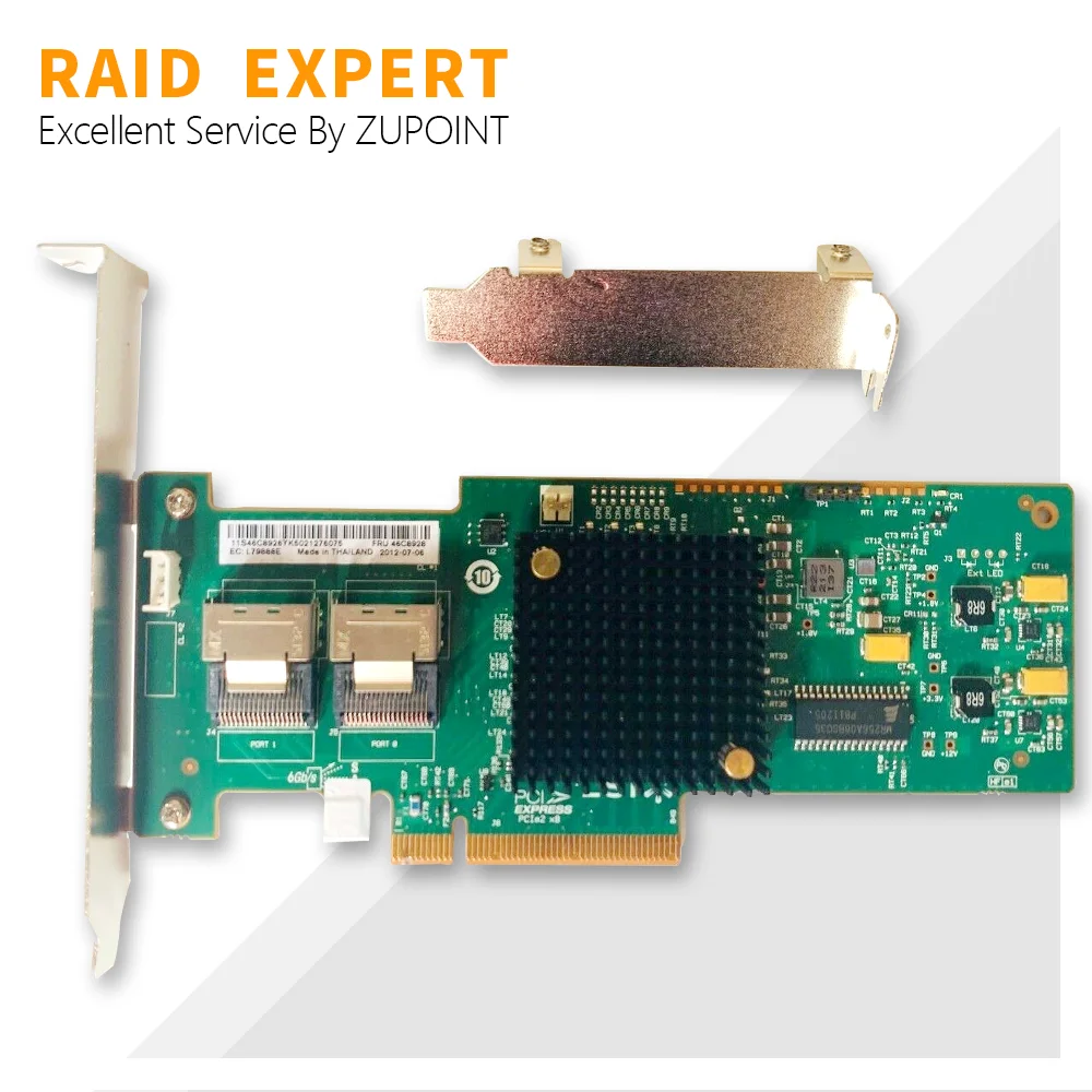 

ZUPOINT LSI 9223-8i RAID Controller Card 6Gbps SAS SATA HBA FW:P20 9211-8i IT Mode ZFS FreeNAS unRAID Expander Card