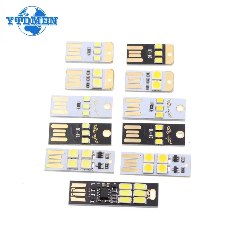 Touch Sensor Mini Night Light USB LED Plug Lamp 5V Pocket Card Lights LED Book Reading Table Lamp for Power Bank Computer Laptop