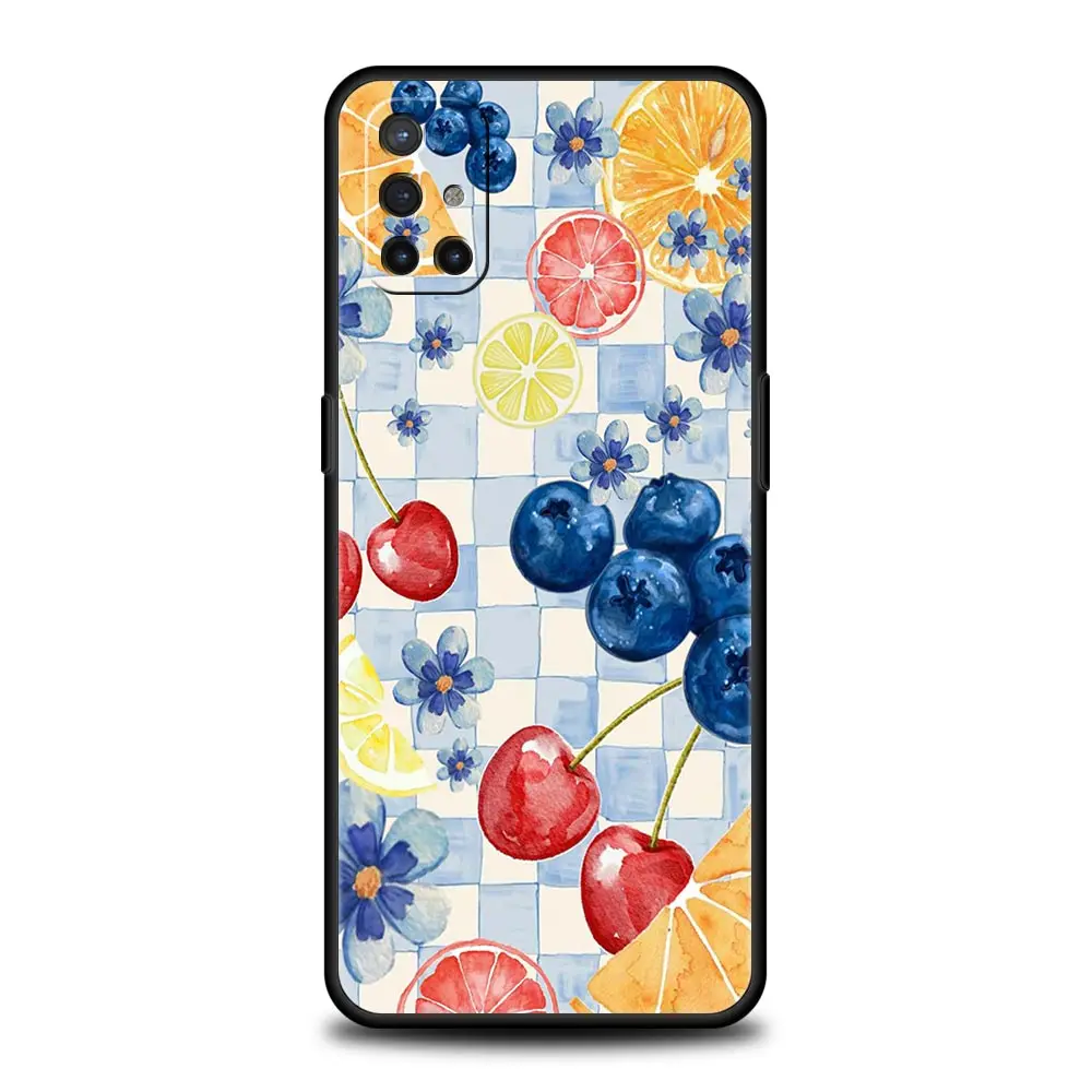 Vibrant Summer Fruits Lemon Print Phone Case Cover