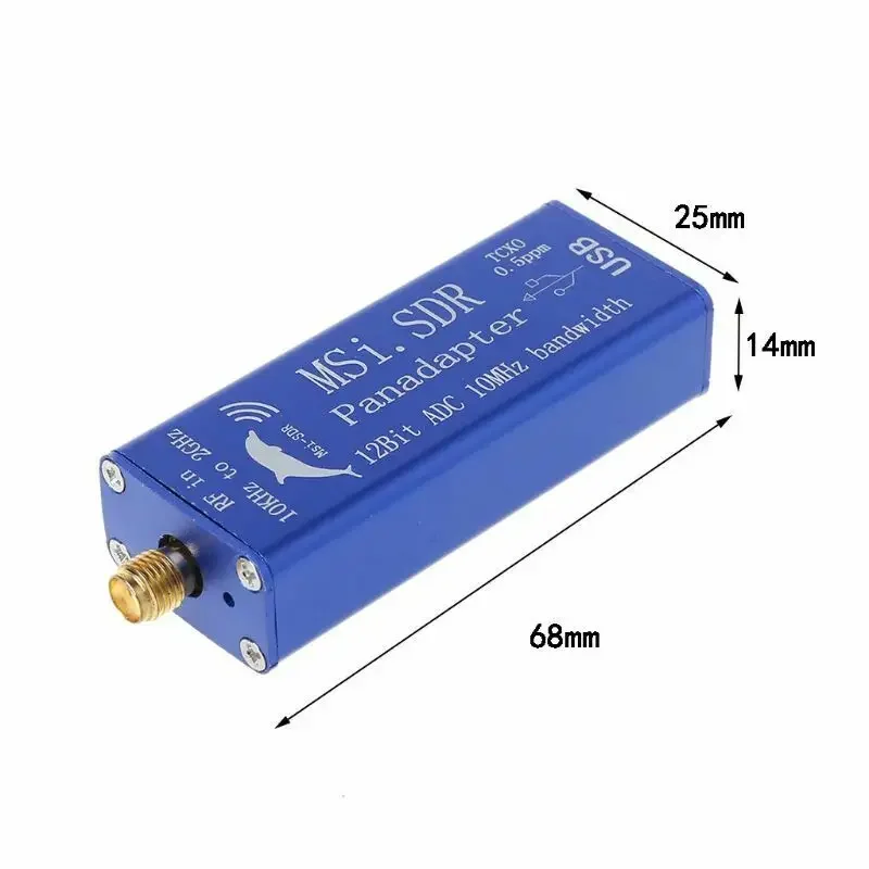 MSI-SDR RSP1 10kHz To 2GHz Panadapter SDR Receiver TCXO 0.5ppm 12-bit ADC HF UHF VHF FM radio receiver