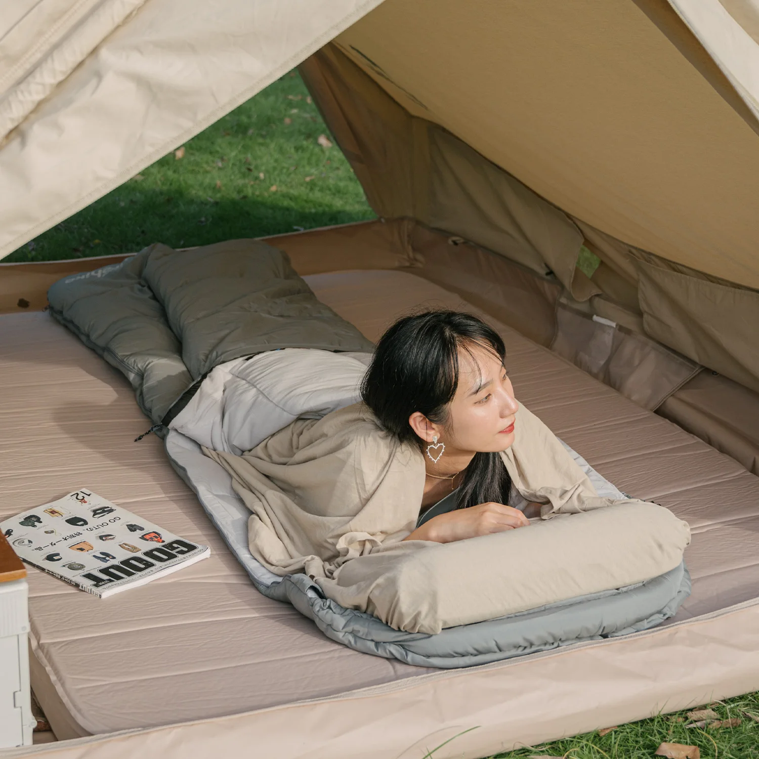 Naturhike Single Sleeping Bag Cotton Inner Liner Envelope Ultralight Camping Hotel Soft Sleeping Lining Bag NH15S012-E