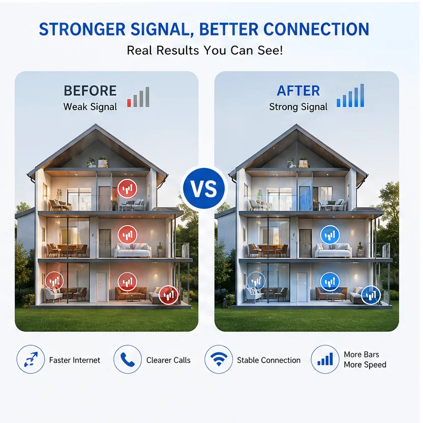 3밴드 모바일 신호 증폭기 3g 4g 5g Lte 900/1800/2100mhz 휴대폰 셀룰러 4g 신호 리피터 증폭기