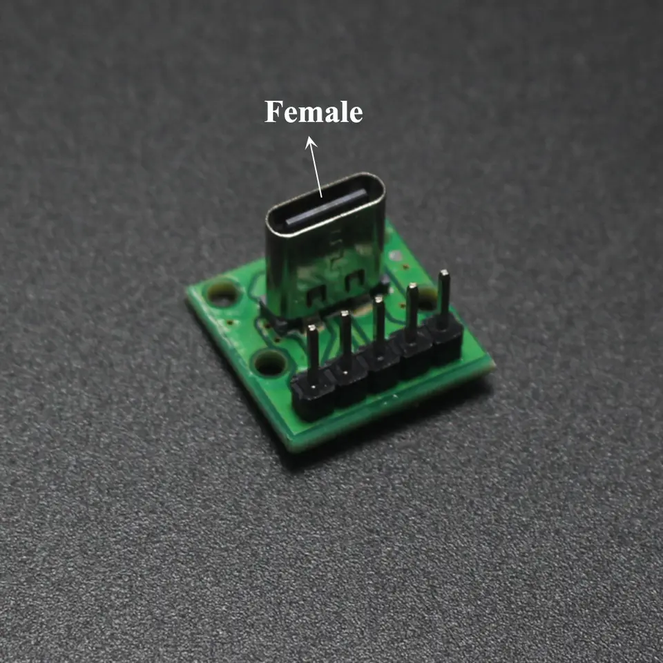 2/5Pcs USB-C Male Female Socket Breakout Board, 5Pin Adapter Module for DIY Projects, Charging and Data Transfer Applications image 8