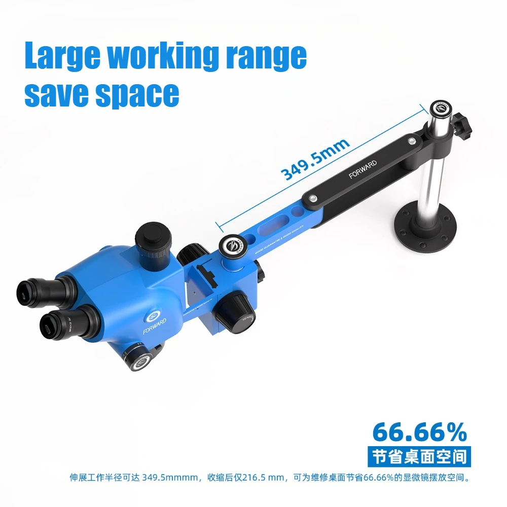 Wide Range Microscope Arm High-strength Metal 360 &deg; Rotatable Adjusted Bracket with Strong Applicability Stand for Phone Repair