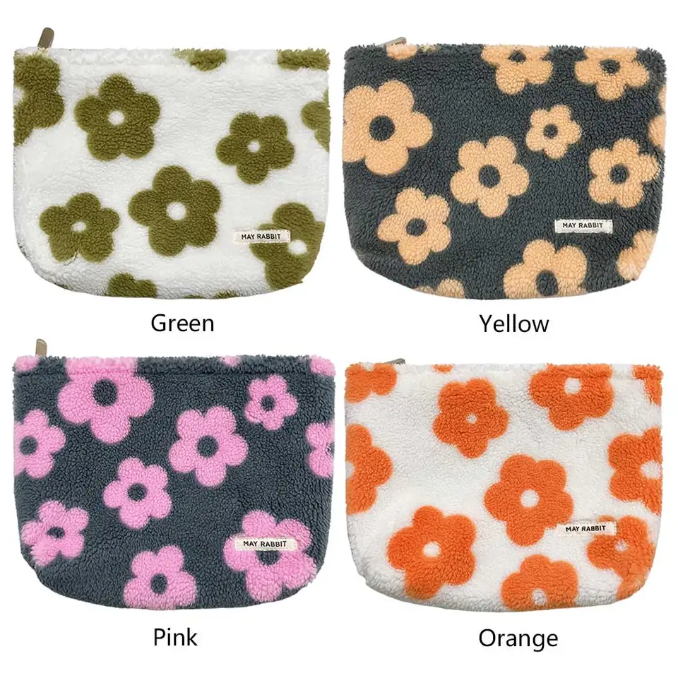 Trendy Plush Travel Toiletry Bag for Women