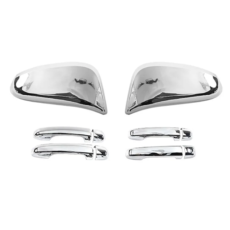 

For Toyota 4Runner 2014-2020 Car Door Handle & Side Rearview Mirror Cover Trim Decoration Frame Sticker Accessories