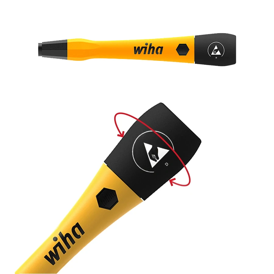 WIHA 정밀 스크루 드라이버 마이크로 비트 세트, ESD 전기 도구, 전화 컴퓨터 수리 키트, NO.39971, 65 개