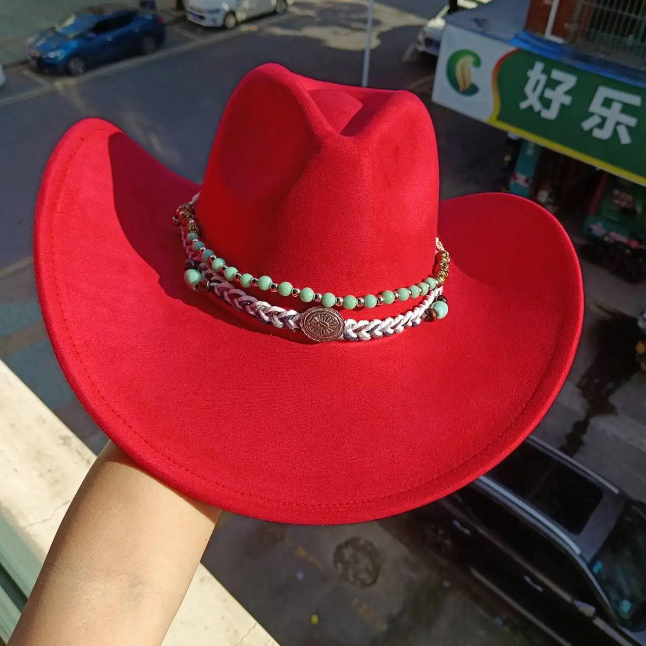 Cowgirl Hats Cowboy Hats Suede Western Denim Hat Men's and Women's Vintage Gentleman Denim Hat 2003 Accessories Sombrero Hombre