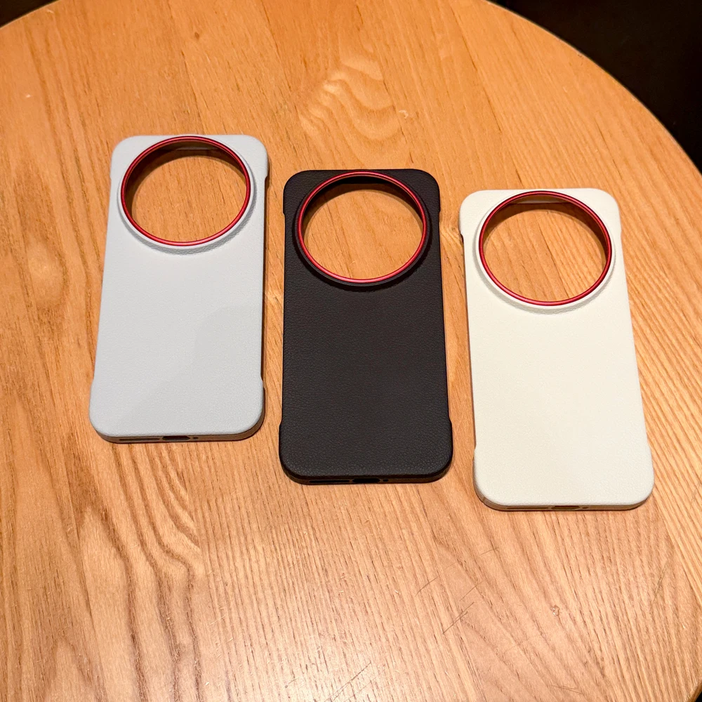 Sleek Magnetic Protective Back Cover – Hard PU, Wireless Charging-Compatible Phone Shell