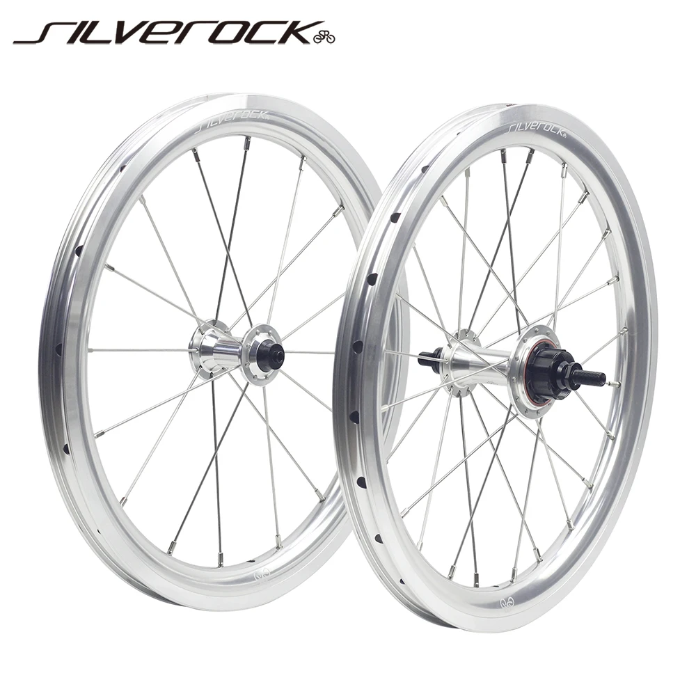 Silverock Sr30A Rim Brake Wheelset 16 X1 3/8" 5 Speed For Brompton 3Sixty 360 Folding Bike Ultralight Wheels