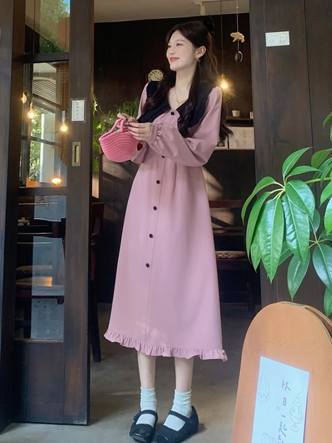 봄 가을 여성 원피스