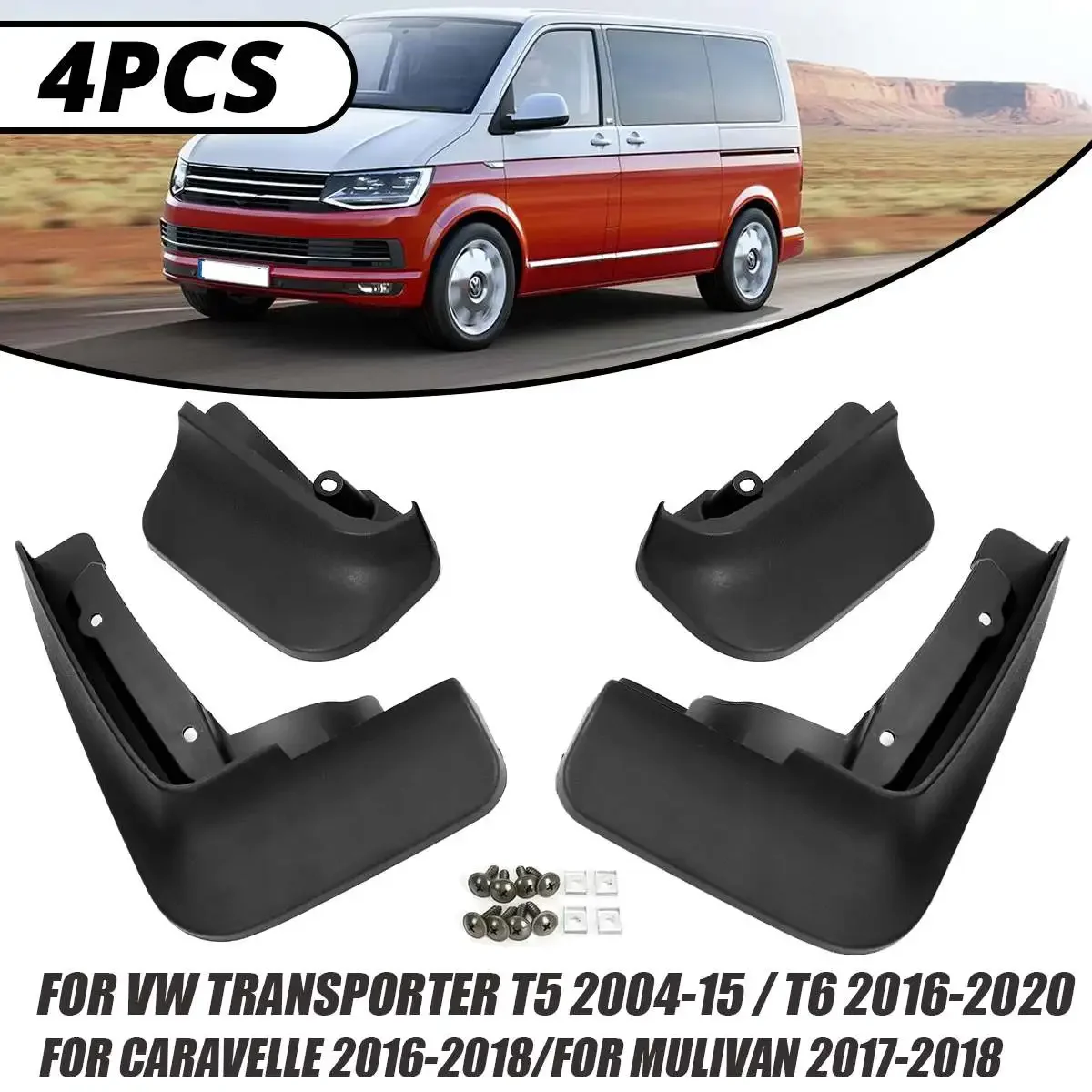 

Брызговики для VW Transporter T6 T5 2004-2020, Multivan 2017-2018