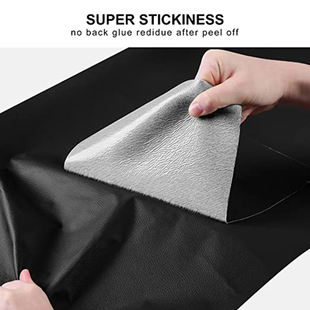 Gray 50X138CM DIY Self Adhesive PU Leather Fix Patch For Car Seat Home Sofa  Repair Subsidies Fabric Stickers PU Leather Patches
