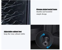 Réfrigérateur à vin 12 bouteilles, refroidisseur à vin autonome 32L avec commande tactile numérique, cave à vin électrique silencieuse pour bar à domicile 5