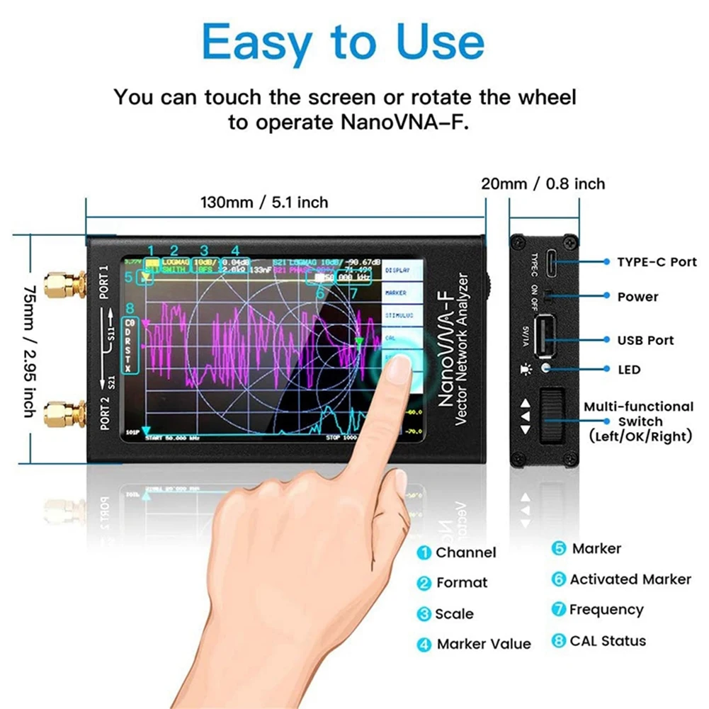 analisador de rede digital da frequencia ultraelevada 01