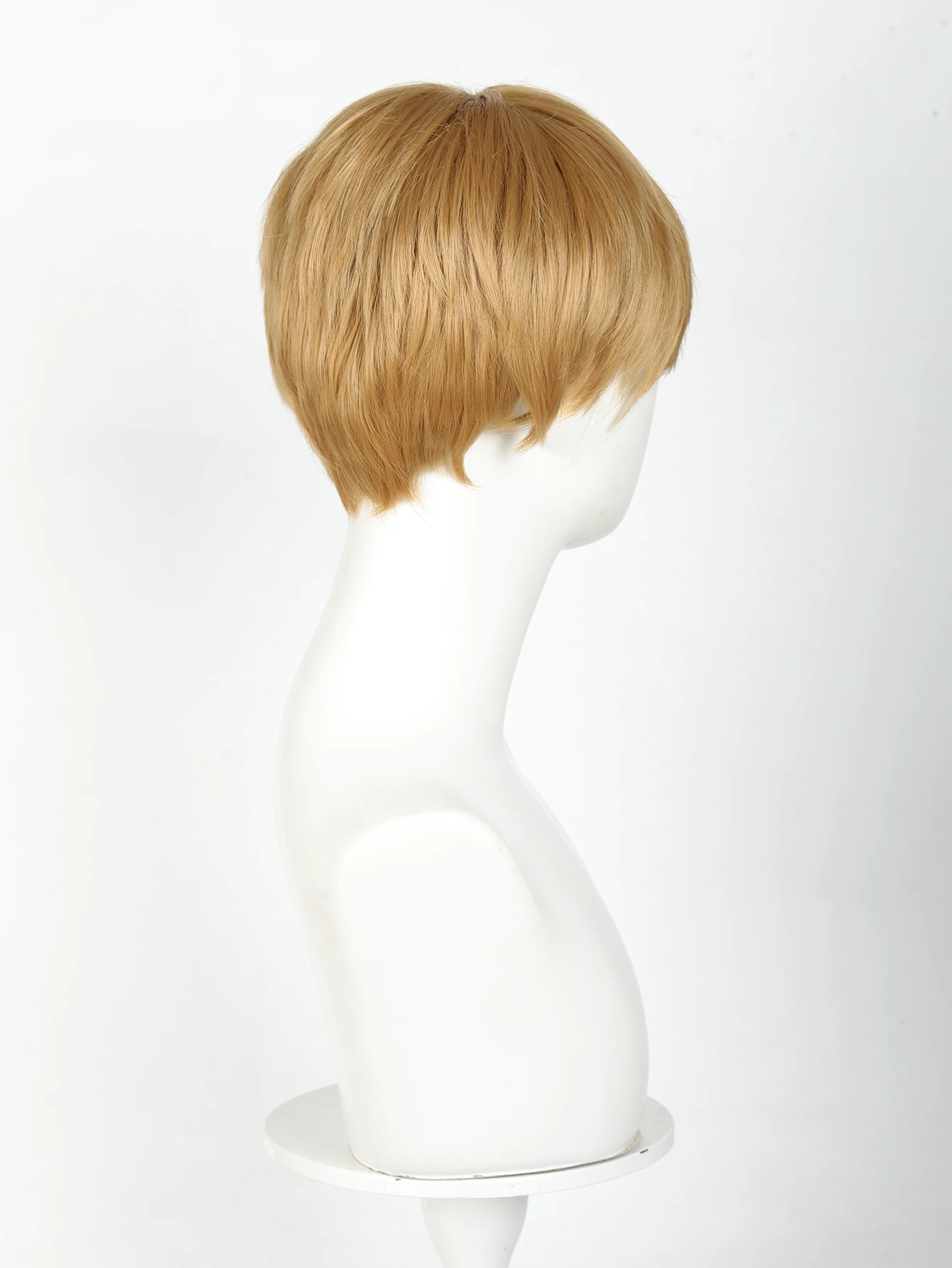 Synthetic Straight Anime Hair Wig for Men with Bangs