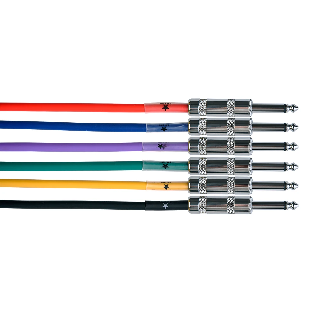 CM-04 Guitar Cable High Pure Copper Conductor Soft Flexibale PVC Jacket Straight