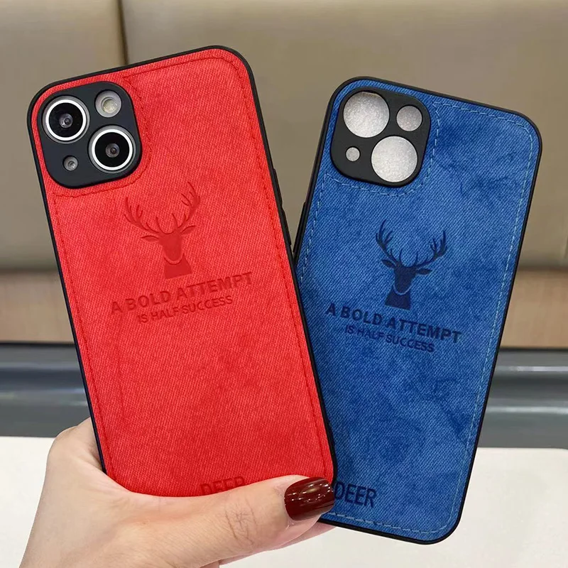 deer-head-pattern-fabric-trim-phone-case-for-iphone-15-14-13-12-mini-11