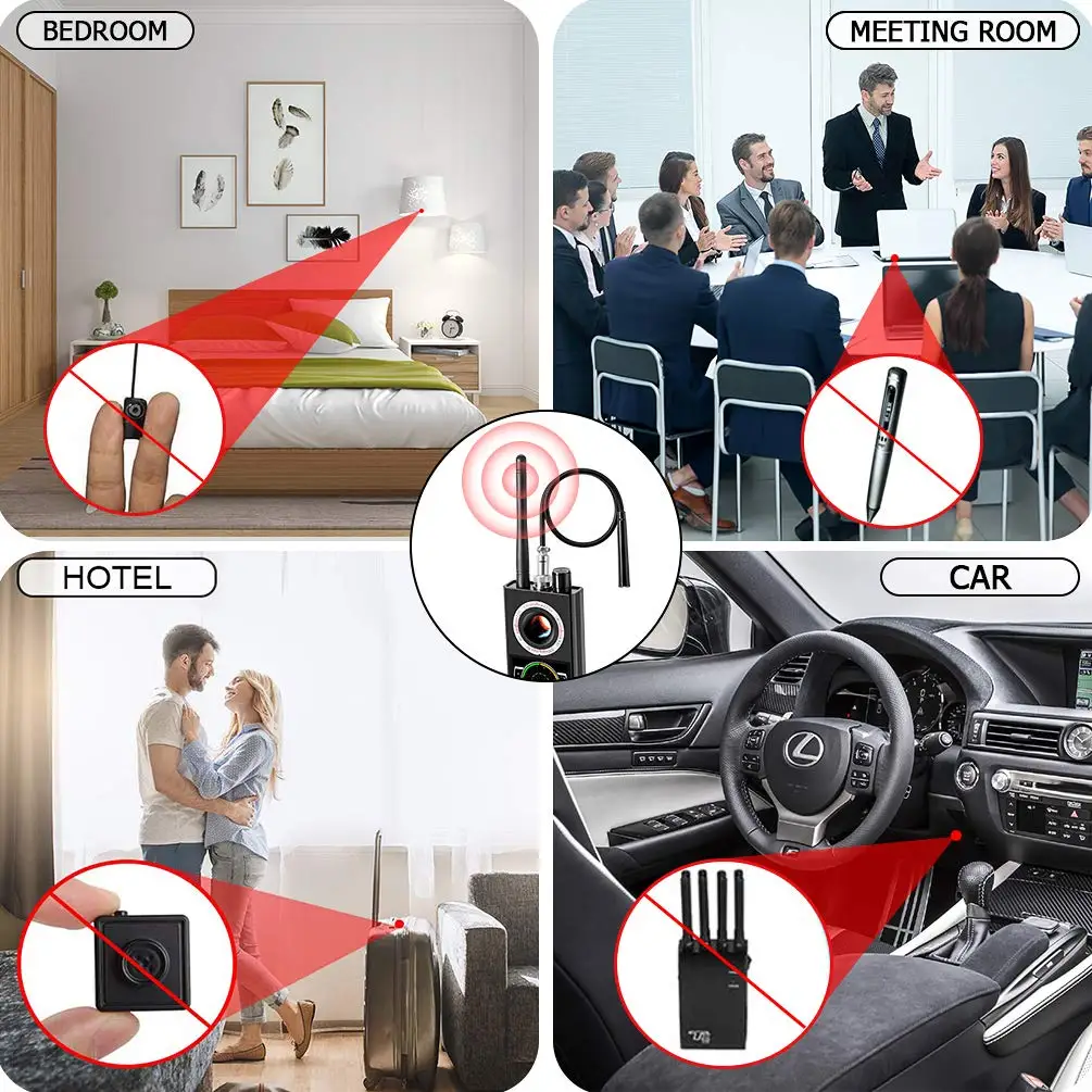 K68 Wireless Signal Detector signal detector RF Bug Finder Anti Eavesdroped Detector Anti Candid Camera GPS Tracker Locator hidden camera detector