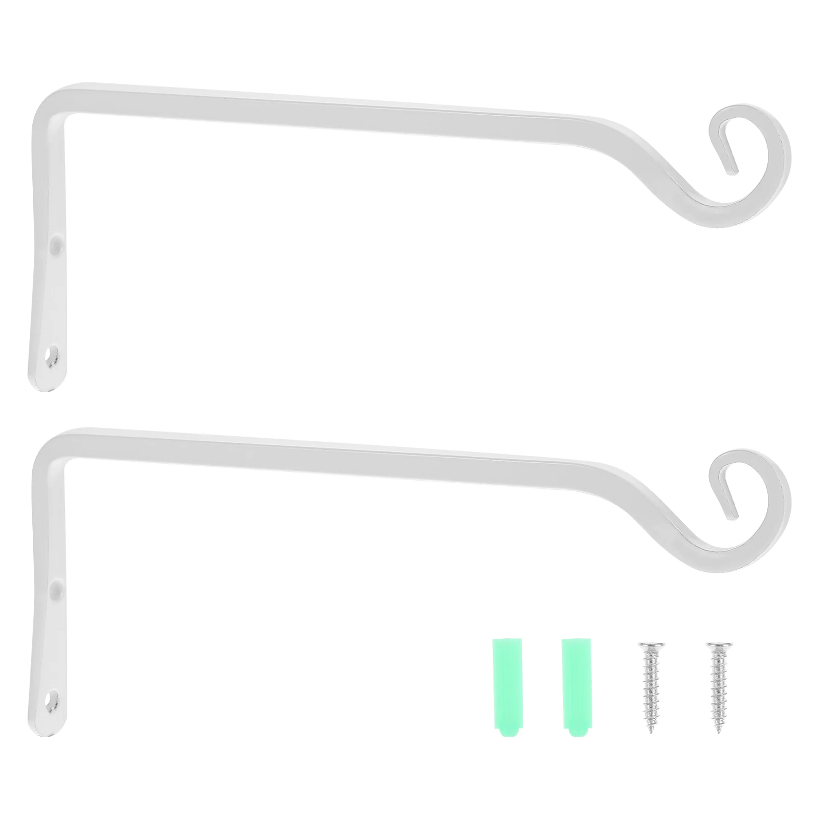2 Pcs Holders Flower Pot Hook Plant Hangers for Plants Outdoor Bracket Hanging Basket