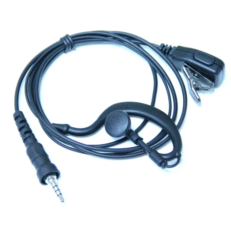 10PCS YAESU 1 Pin 3.5mm Ear Hook Earpiece PTT Mic Headset Microphone for Vertex VX-6R VX-7R FT-270 FT-270R VX-127 VX-170 Radio