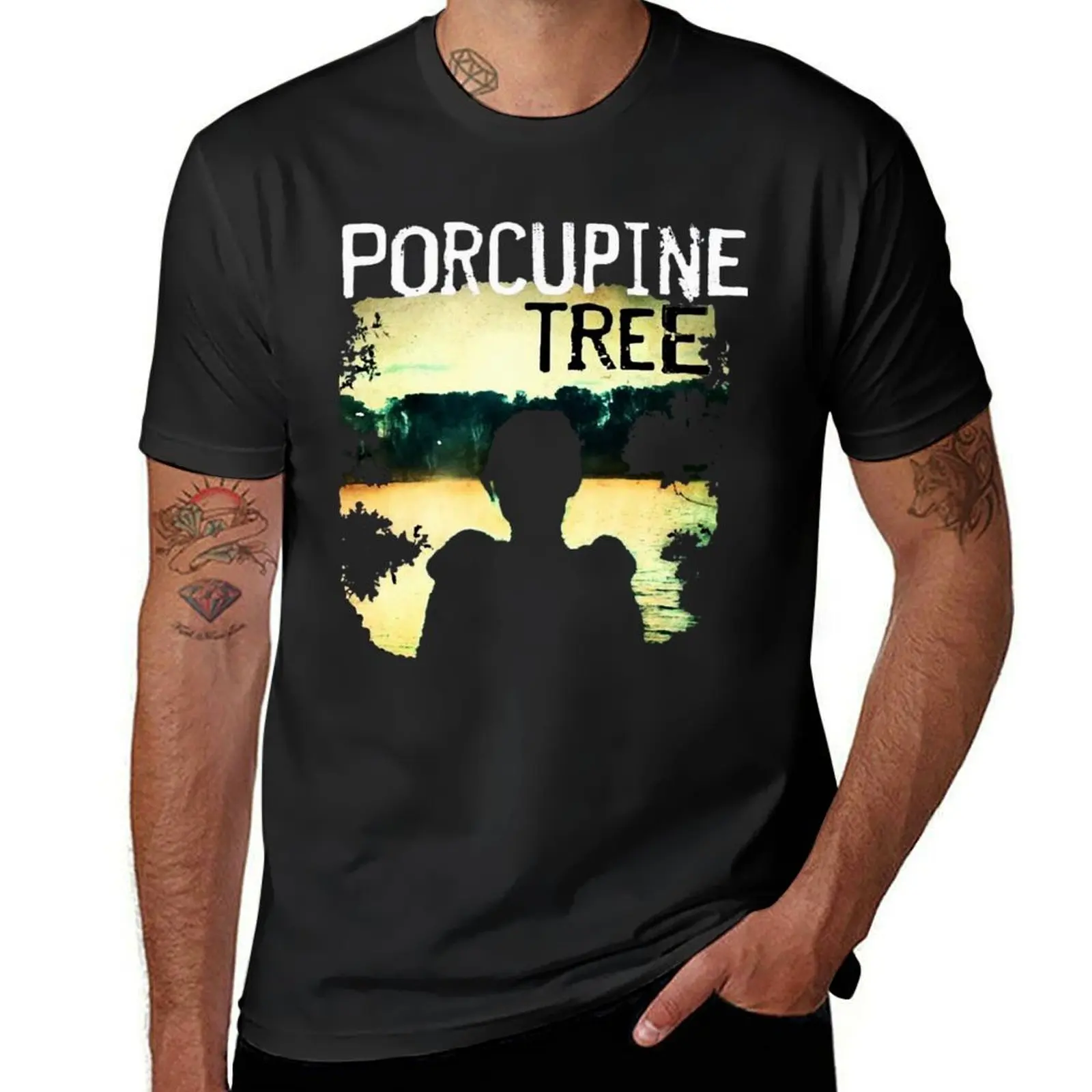 

Porcupine Tree music Rock and heavy metal Ecelna T-shirt blacks cute clothes tops men t shirts