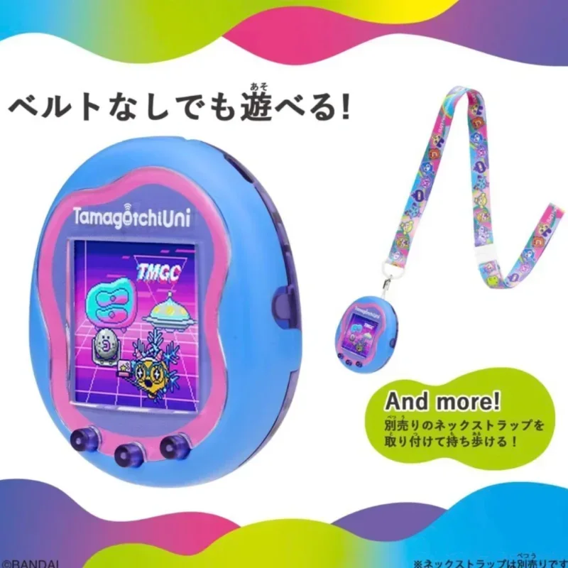 

Новый оригинальный Tamagotchi Синий Wifi Uni электронная машина Pix Pet соответствует сетевой консоли одометр функциональный цветной экран игры подарки