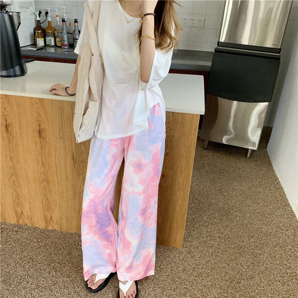 

Stylish Pants Women 1pc Comfortable For Spring & Autumn For Zebra Free Size Medium Elasticity Polyester Tie Dye