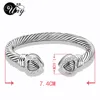 UNY Bangle Love Heart Twisted Wire Bracelet Free Ship Bangle Designer Brand Retro Unique Elegant Women Fashion Jewelry Bracelets 5