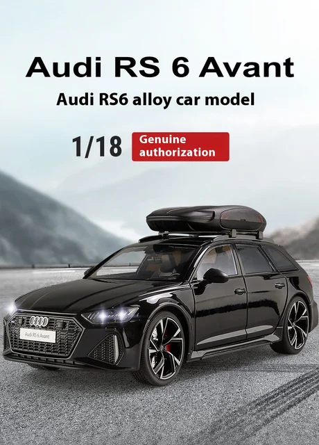 アウディ RS6 アバント 1:18スケール 合金製ミニカー ホワイト audi RS6 アバント 白 1/32 ミニカー ワゴン - メルカリ