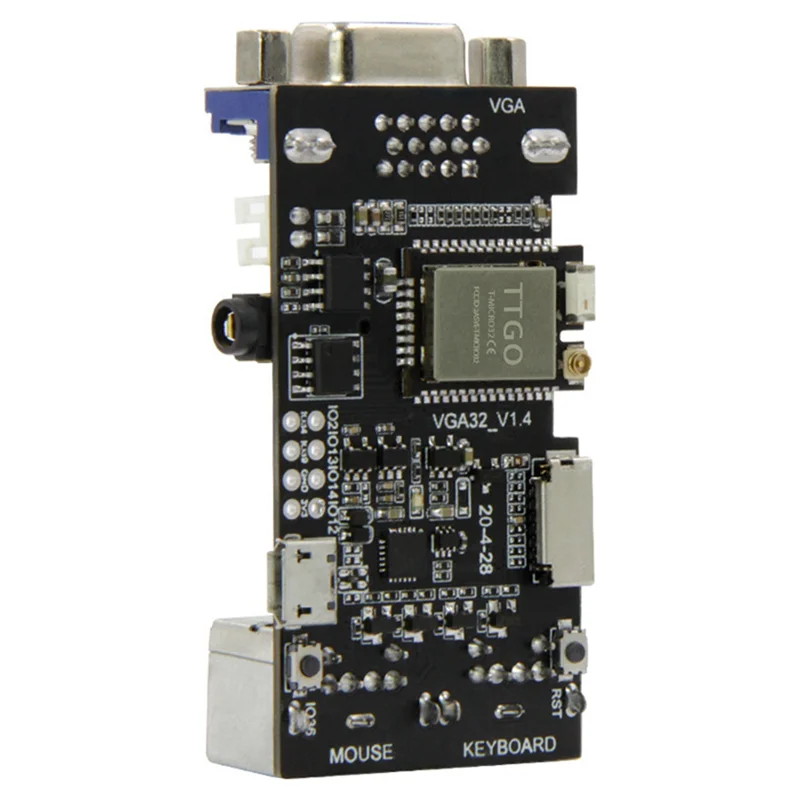 TTGO VGA32 VGA ESP32 PSRAM Module V1.4 Controller PS/2 Mouse Keyboard Graphics Library Game ANSI/VT Terminal Circuit DY