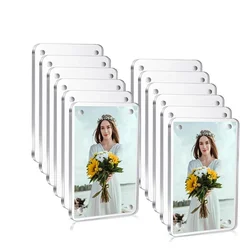 Acrylic Magnetic Double-Sided Mini Photo Frame - Wallet Size (12Pack)