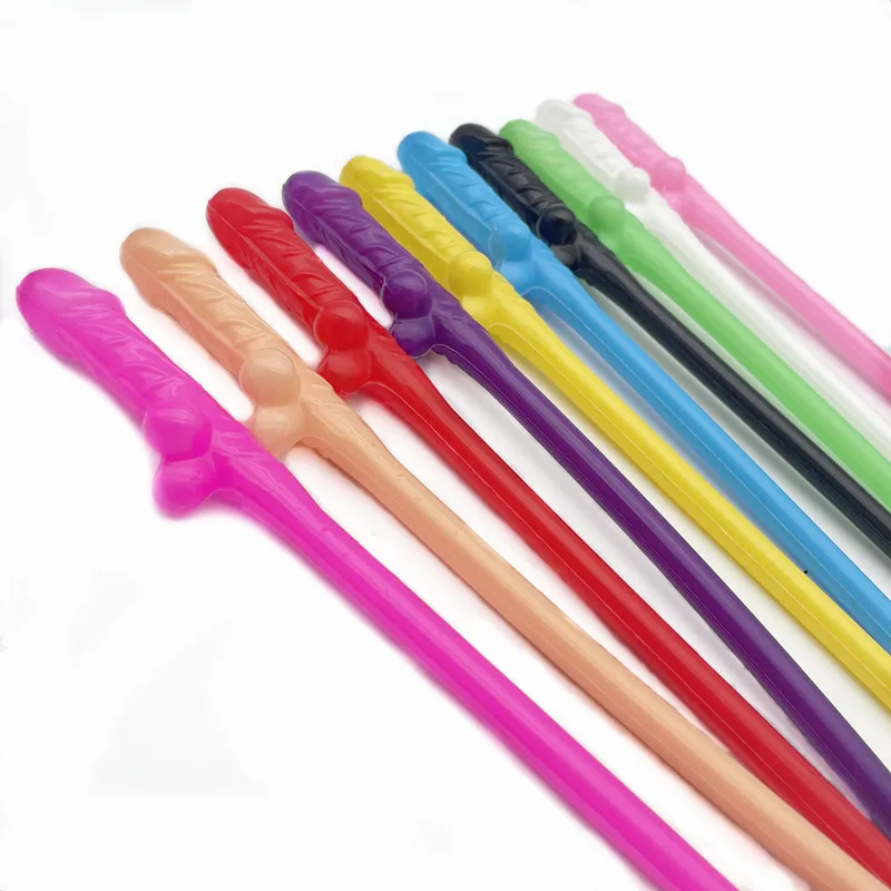 10PCS Willy Penis Dick Straw Hens Night Paty Straws Mix Colours  Bachelorette US